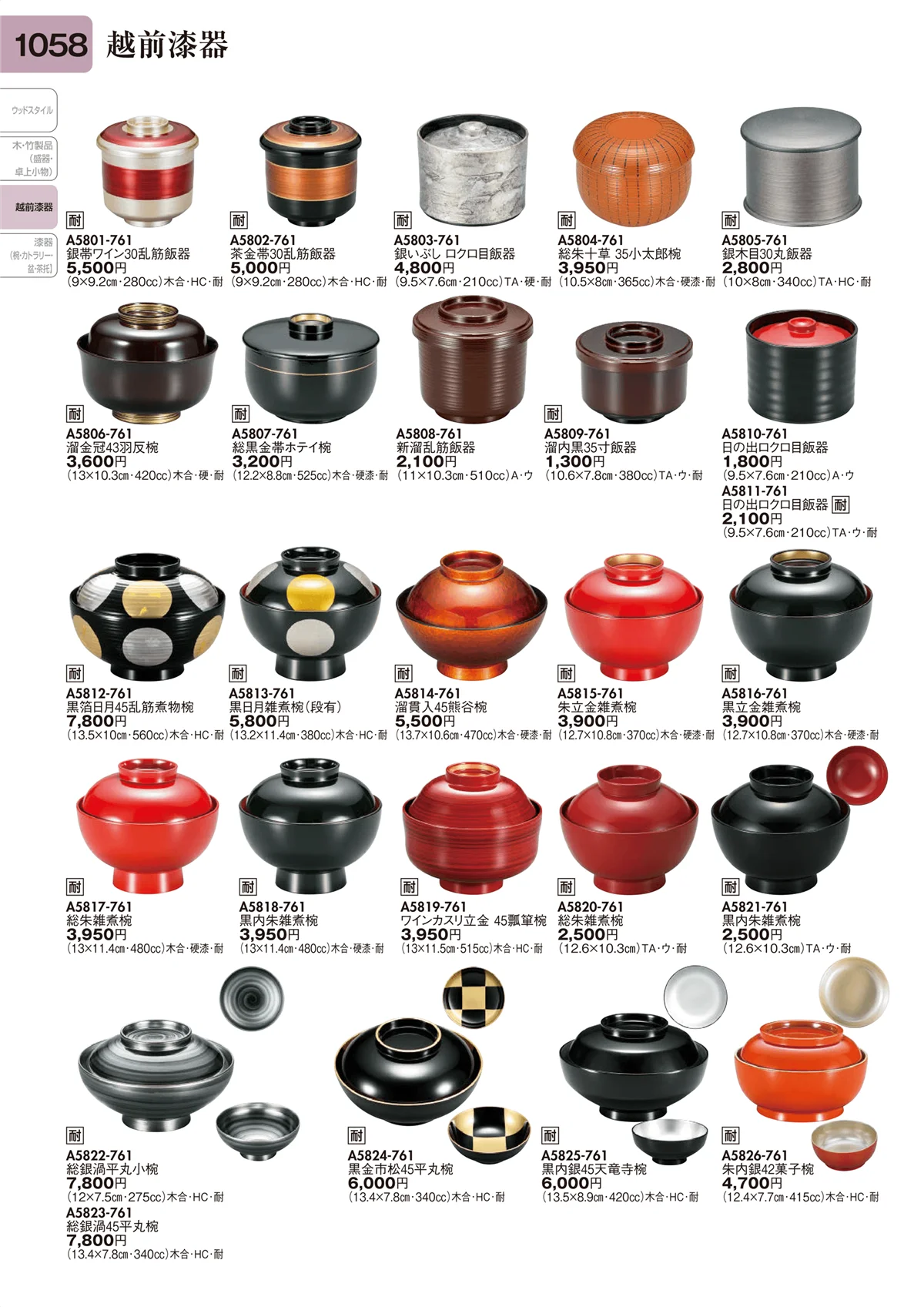 陶里vol.31・ページ番号1058・越前漆器