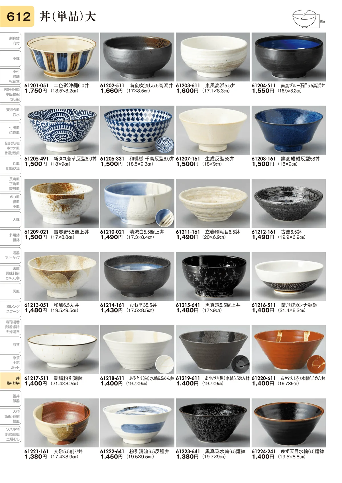 陶里vol.31・ページ番号612・丼（単品）大