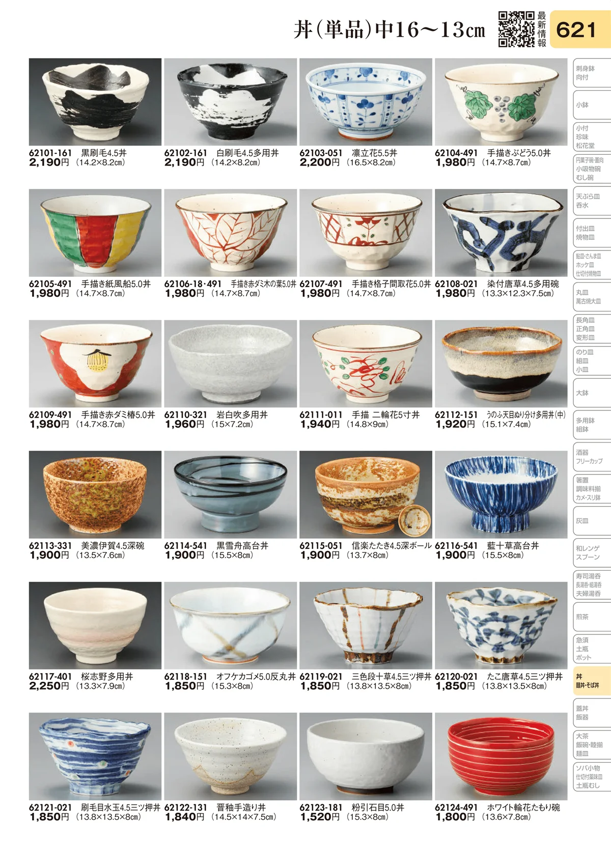 陶里vol.31・ページ番号621・丼（単品）中16～13㎝