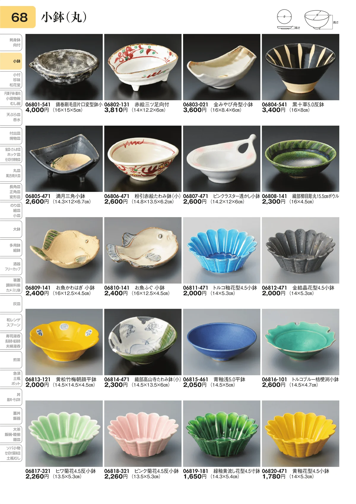陶里vol.31・ページ番号68・小鉢（丸）