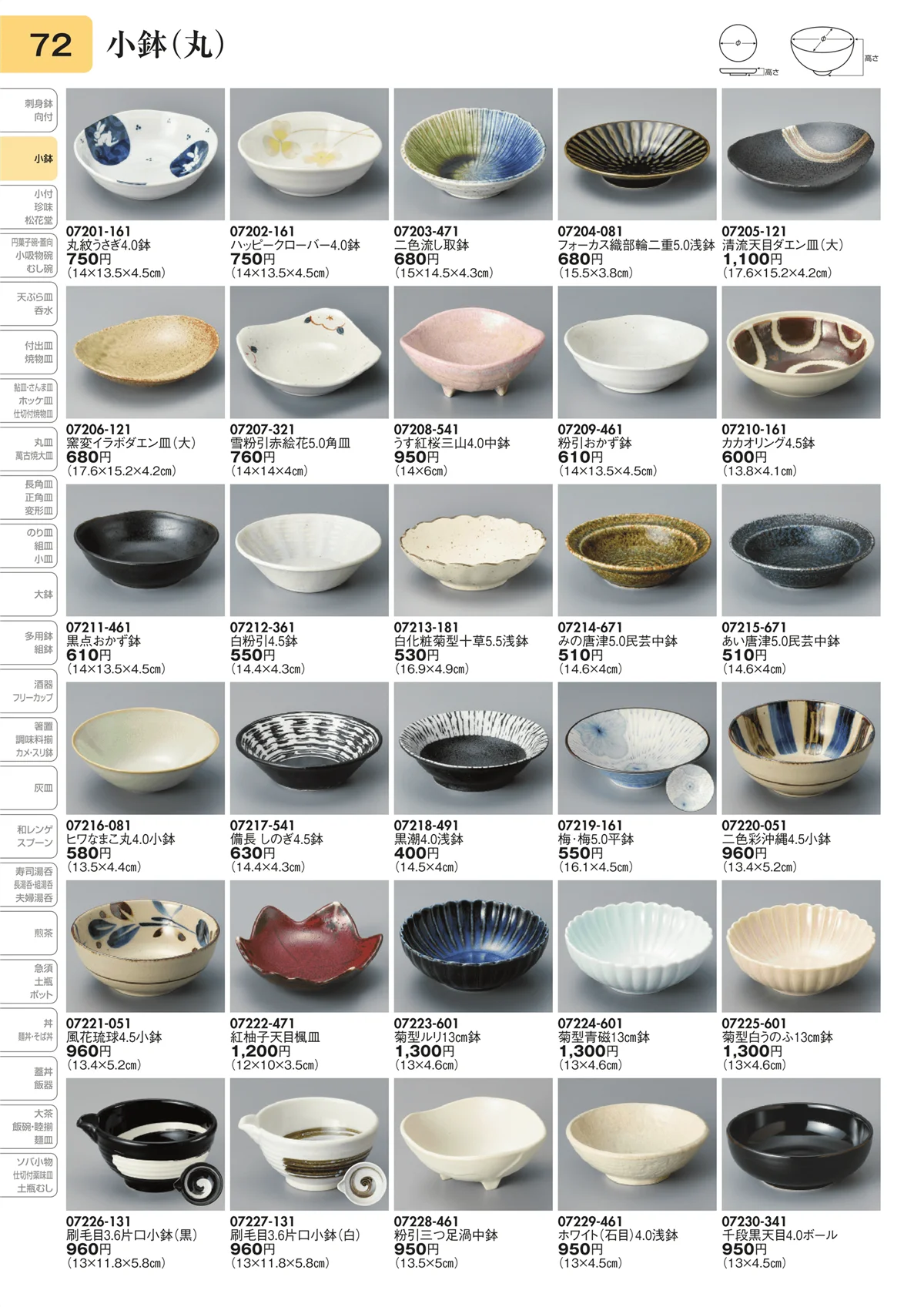陶里vol.31・ページ番号72・小鉢（丸）