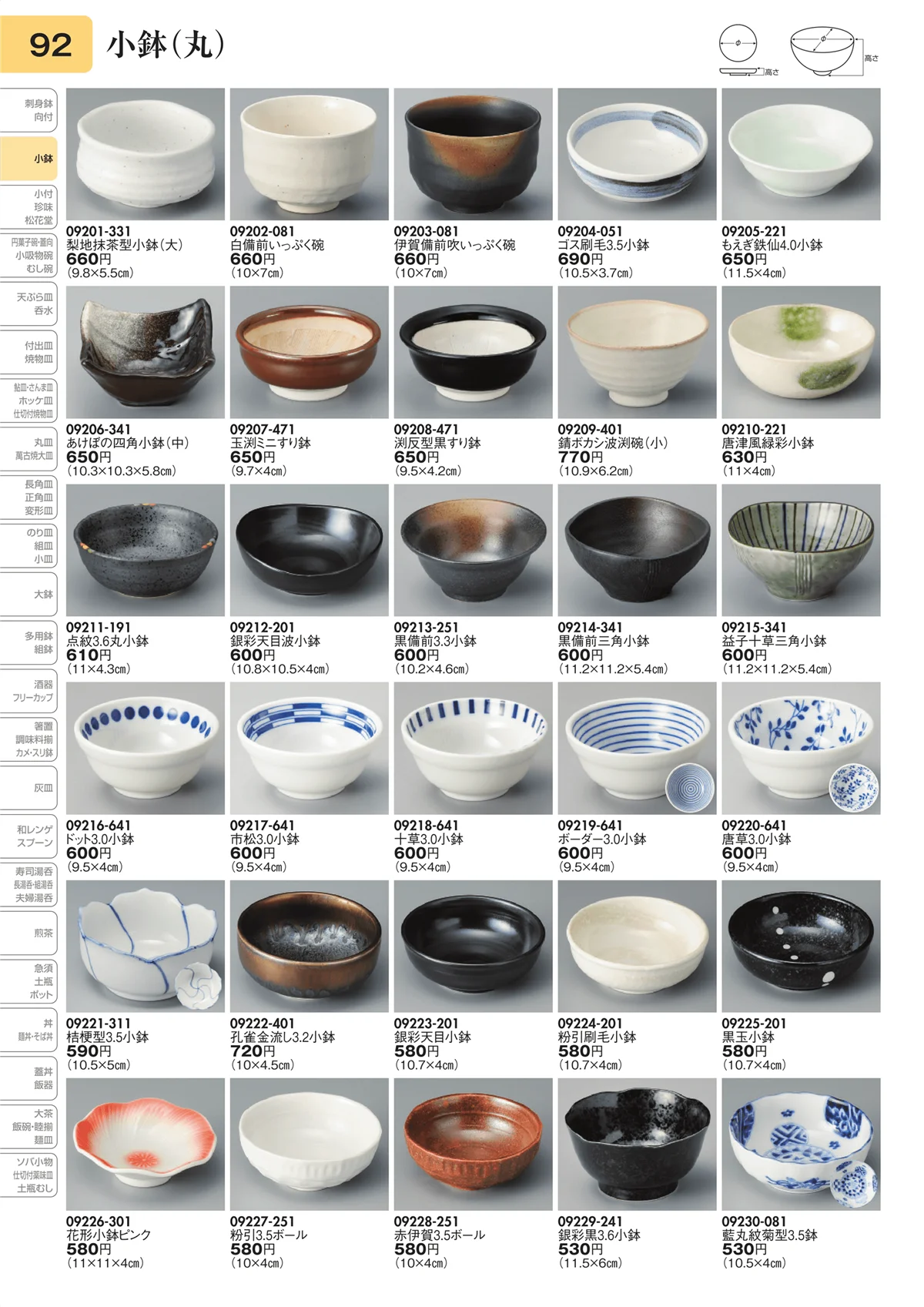 陶里vol.31・ページ番号92・小鉢（丸）