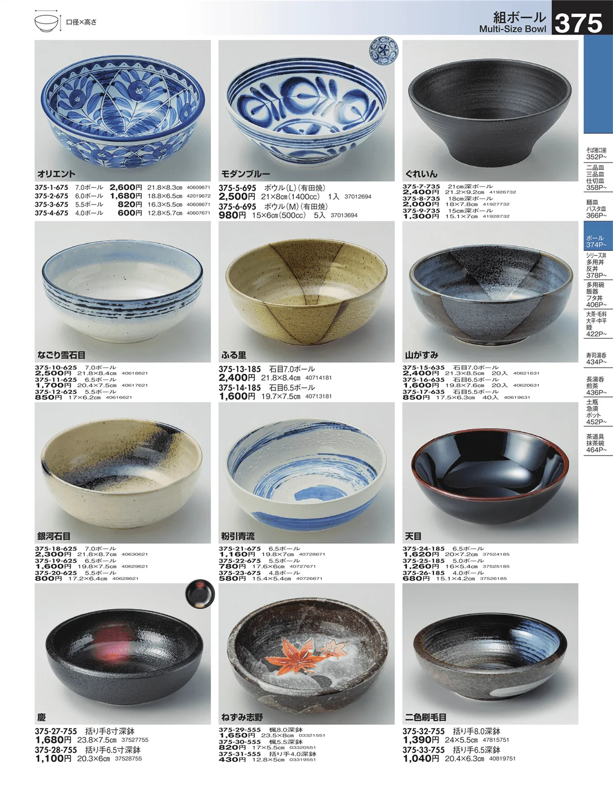 うつわ・ページ番号375・ボール