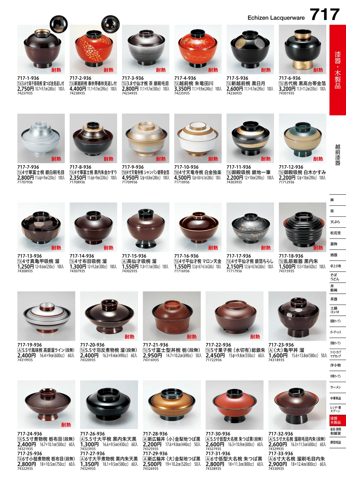 うつわvol.16・ページ番号717・越前漆器