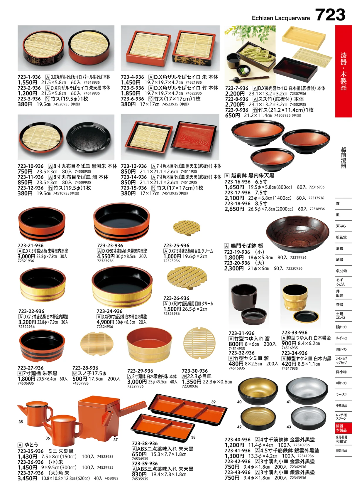 うつわvol.16・ページ番号723・越前漆器