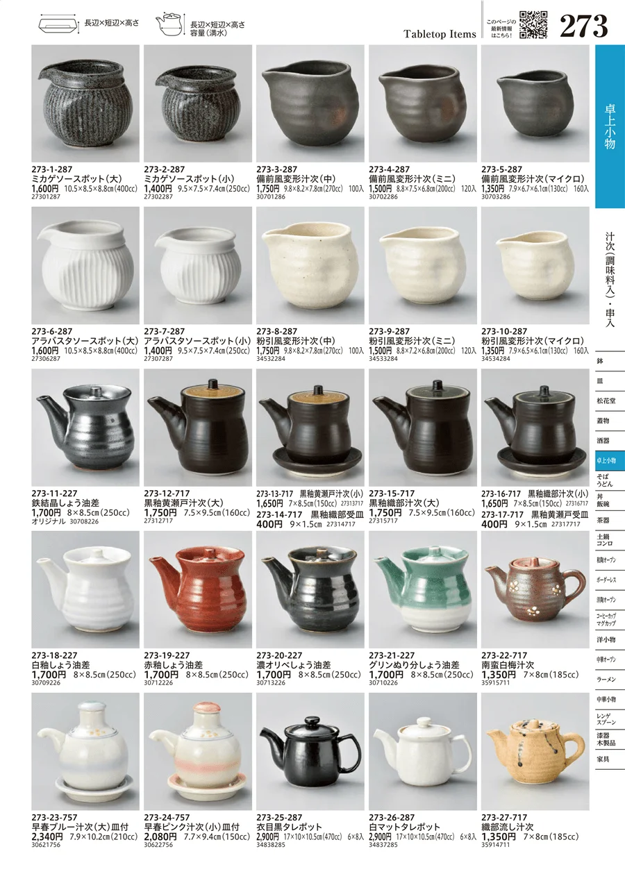 汁次（調味料入）・串入 ページ273