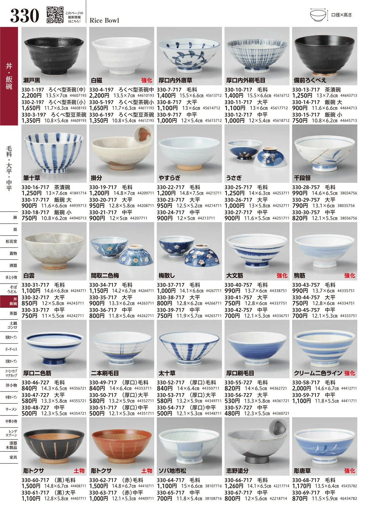 うつわvol.17・ページ番号330・毛料・大平・中平