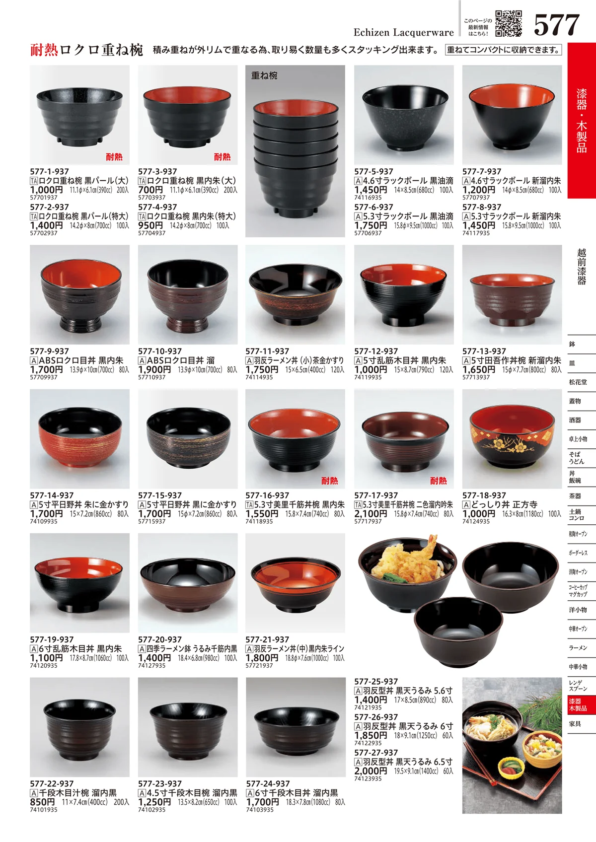 うつわvol.17・ページ番号577・越前漆器