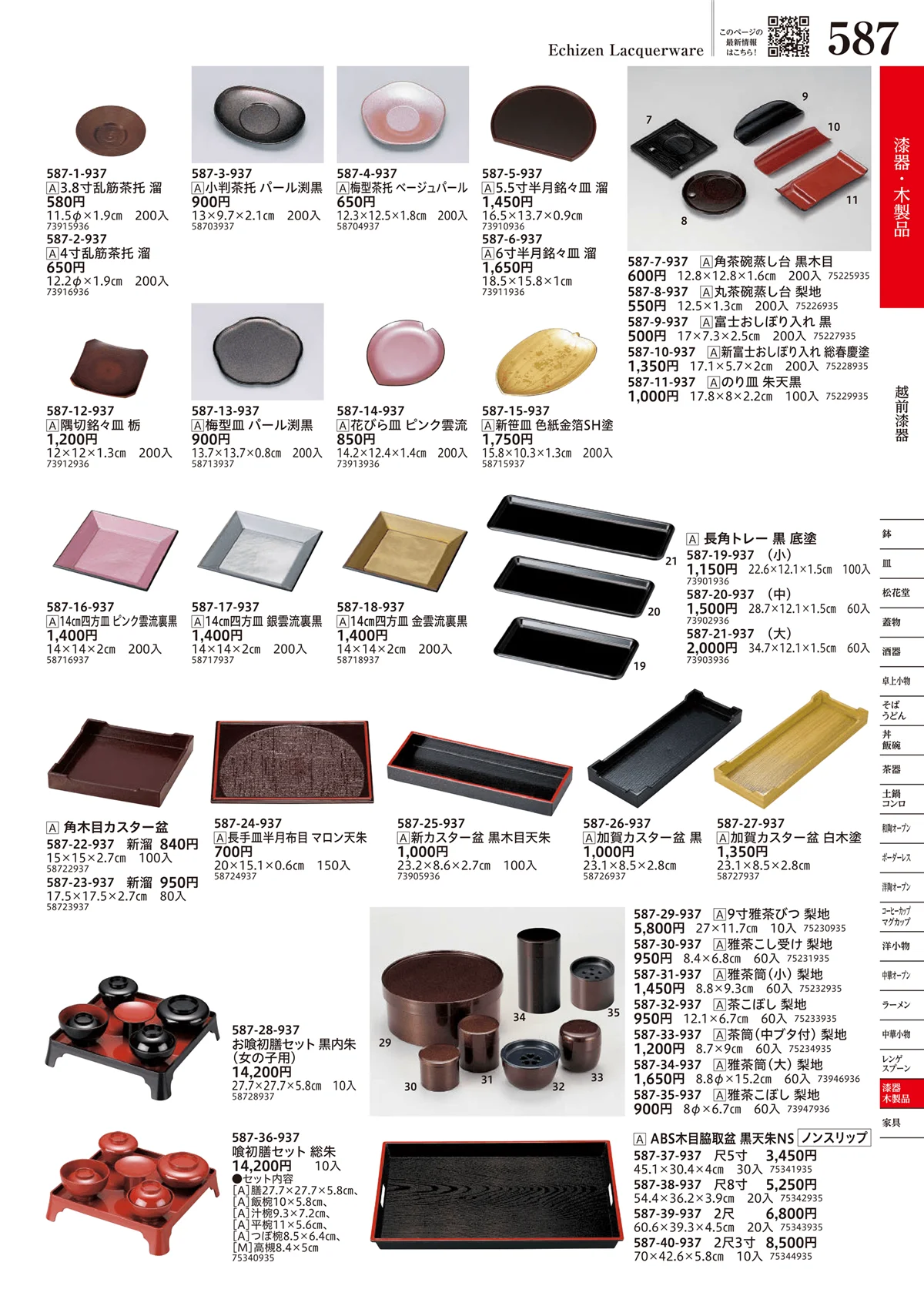うつわvol.17・ページ番号587・越前漆器