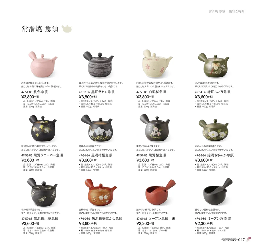 常滑焼 急須 ページ47