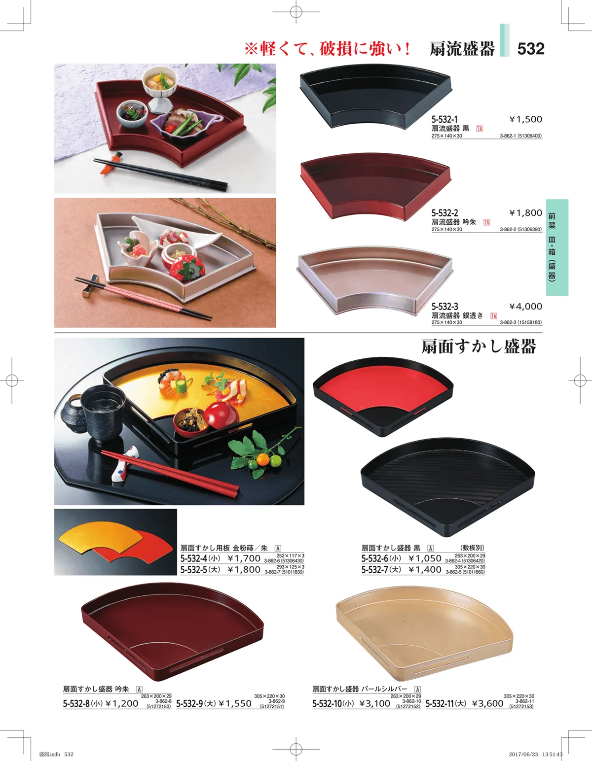 やすらぎ・ページ番号532・盛器・バイキング・プレート・珍味陶器