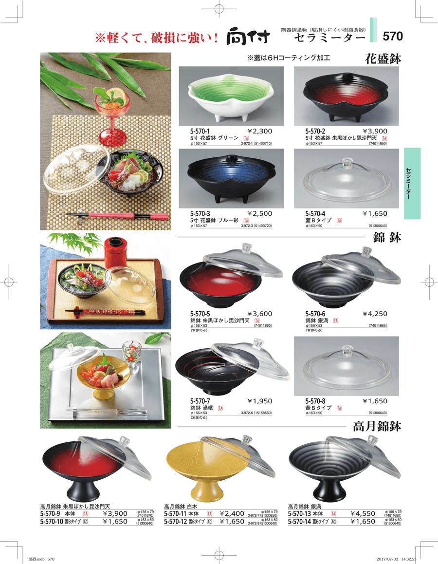 盛器・バイキング・プレート・珍味陶器 ページ570