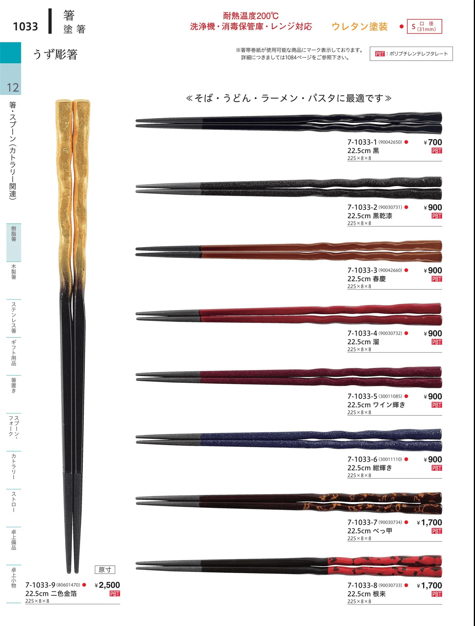 やすらぎvol.34・ページ番号1033・陶器箸