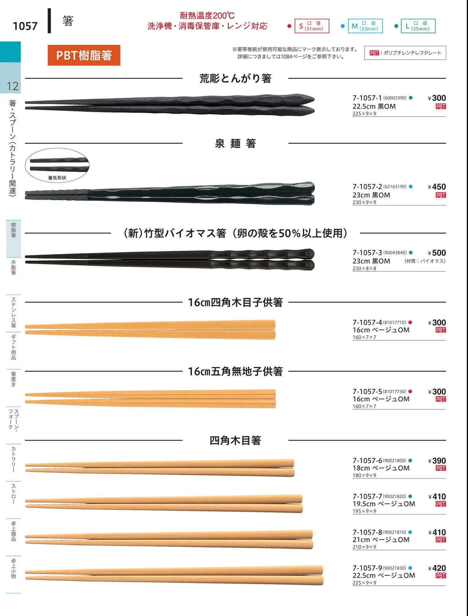 やすらぎvol.34・ページ番号1057・塗箸（PBT）