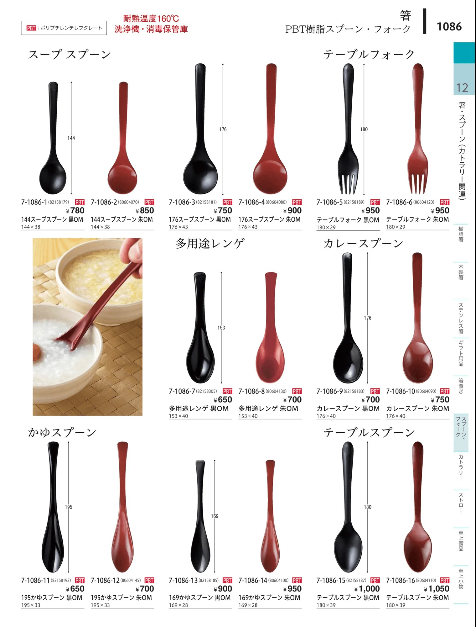 やすらぎvol.34・ページ番号1086・オードブル・フォーク・しゃもじ