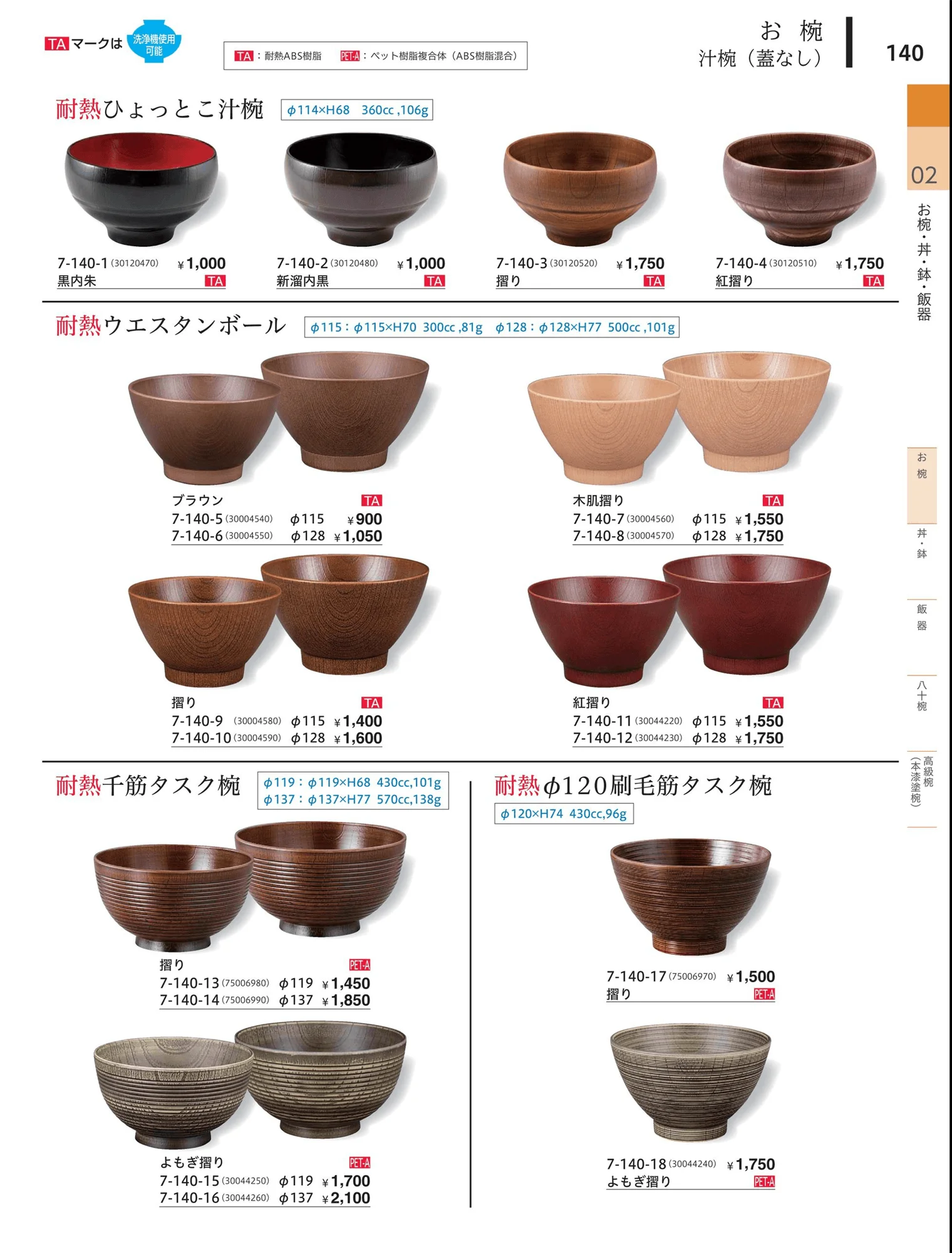やすらぎvol.34・ページ番号140・汁椀（蓋なし）