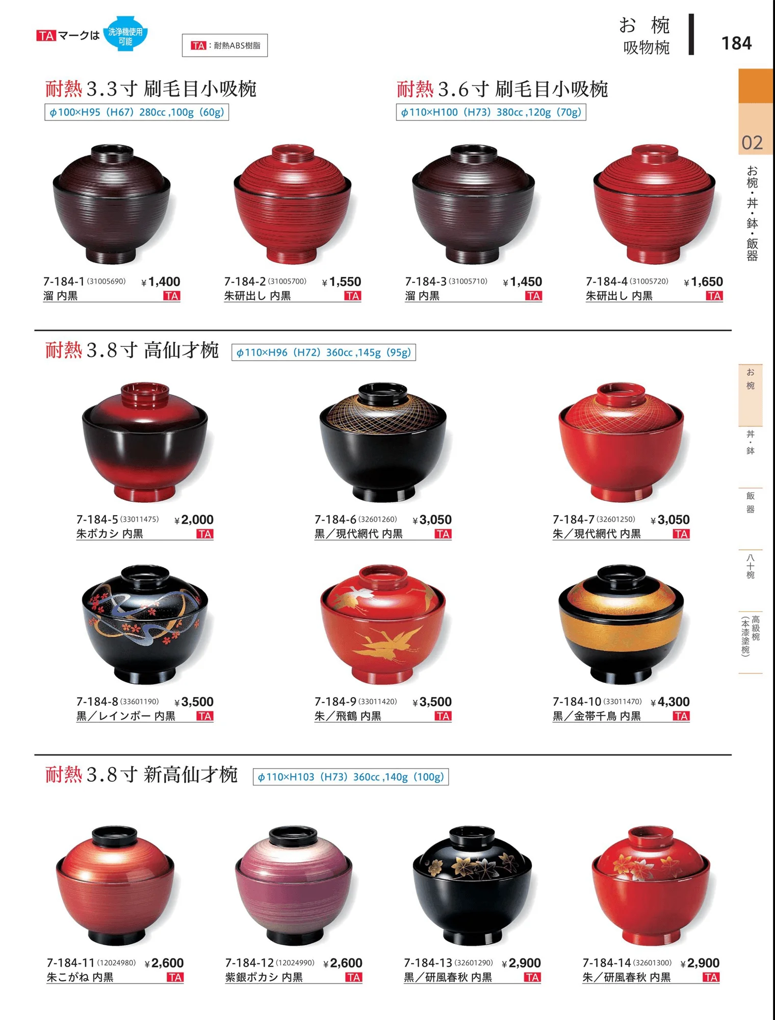 やすらぎvol.34・ページ番号184・飯椀