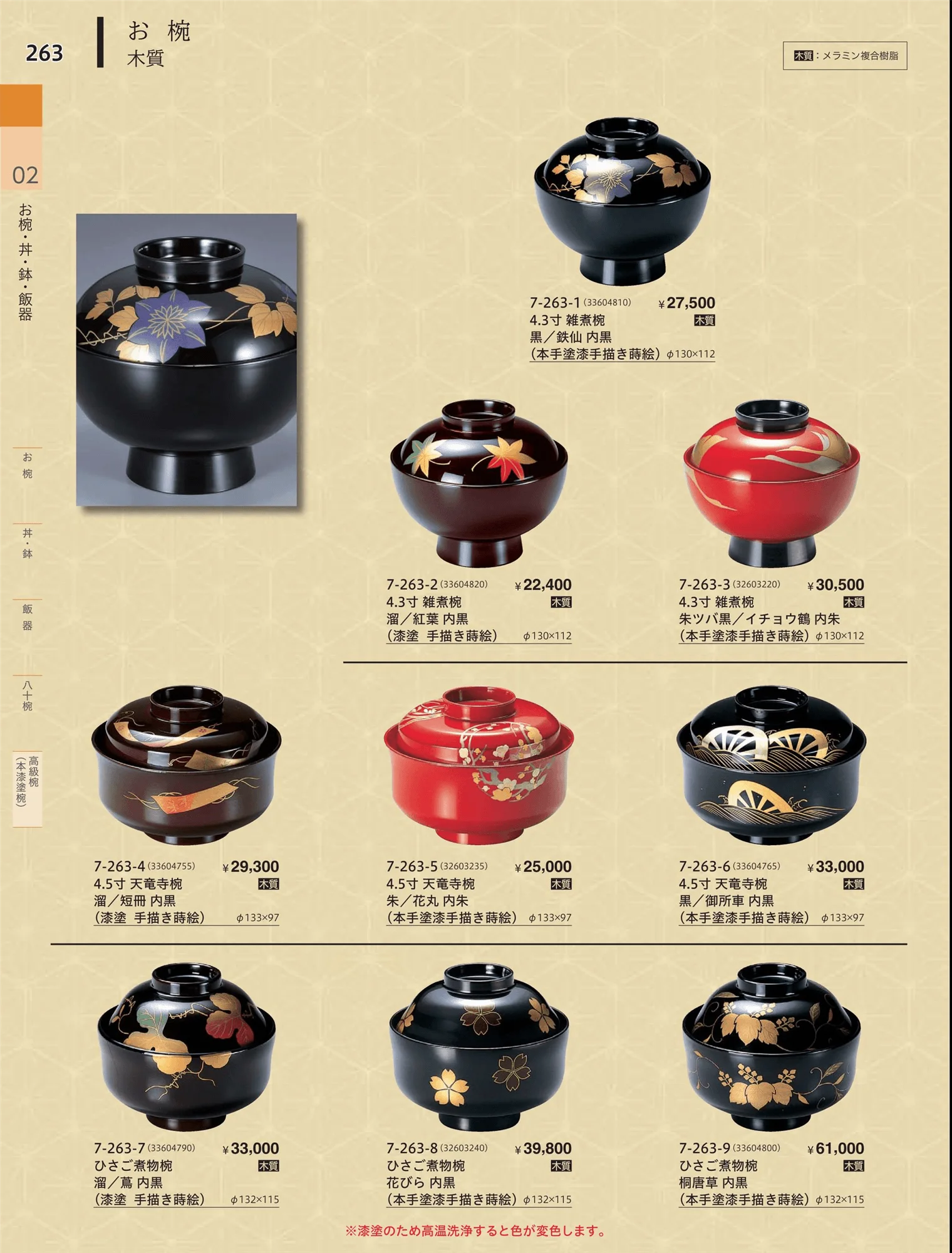 やすらぎvol.34・ページ番号263・高級椀