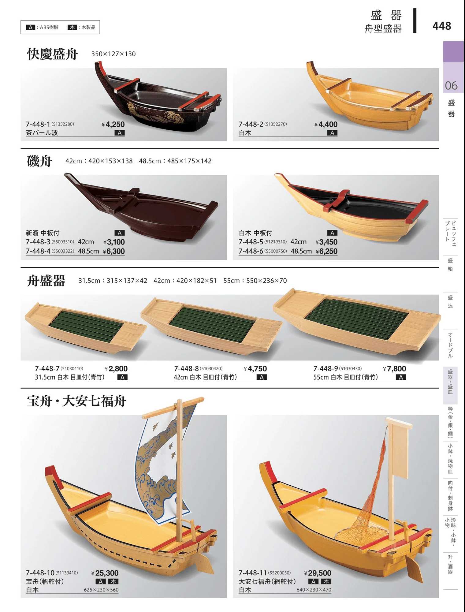 やすらぎvol.34・ページ番号448・角鉢盛器