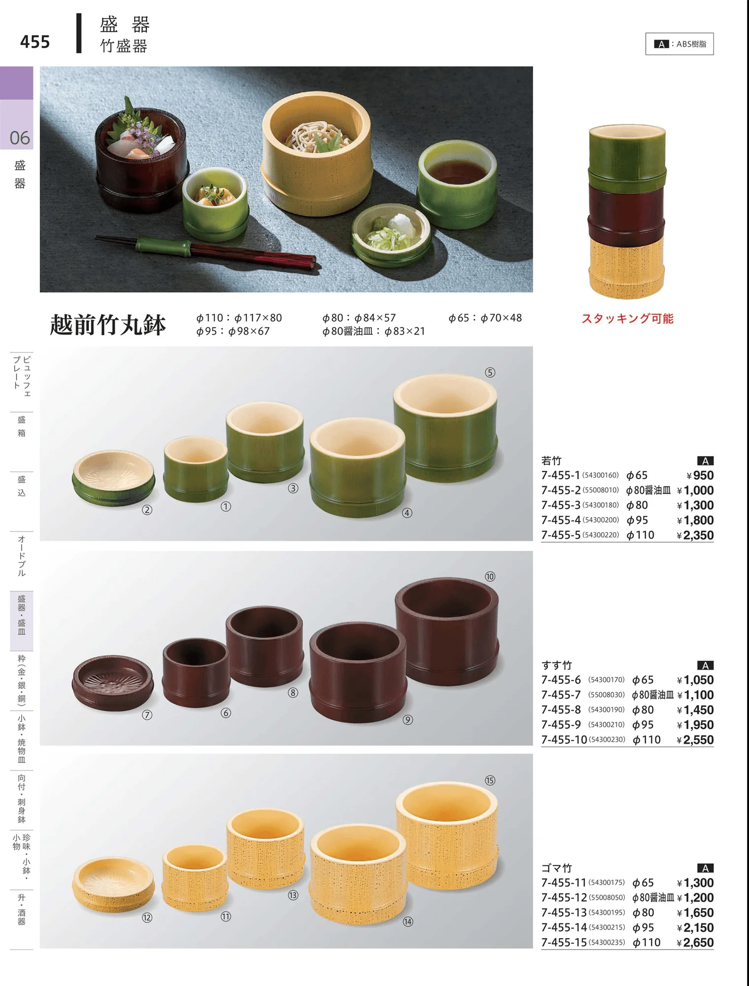 やすらぎvol.34・ページ番号455・桶型盛器