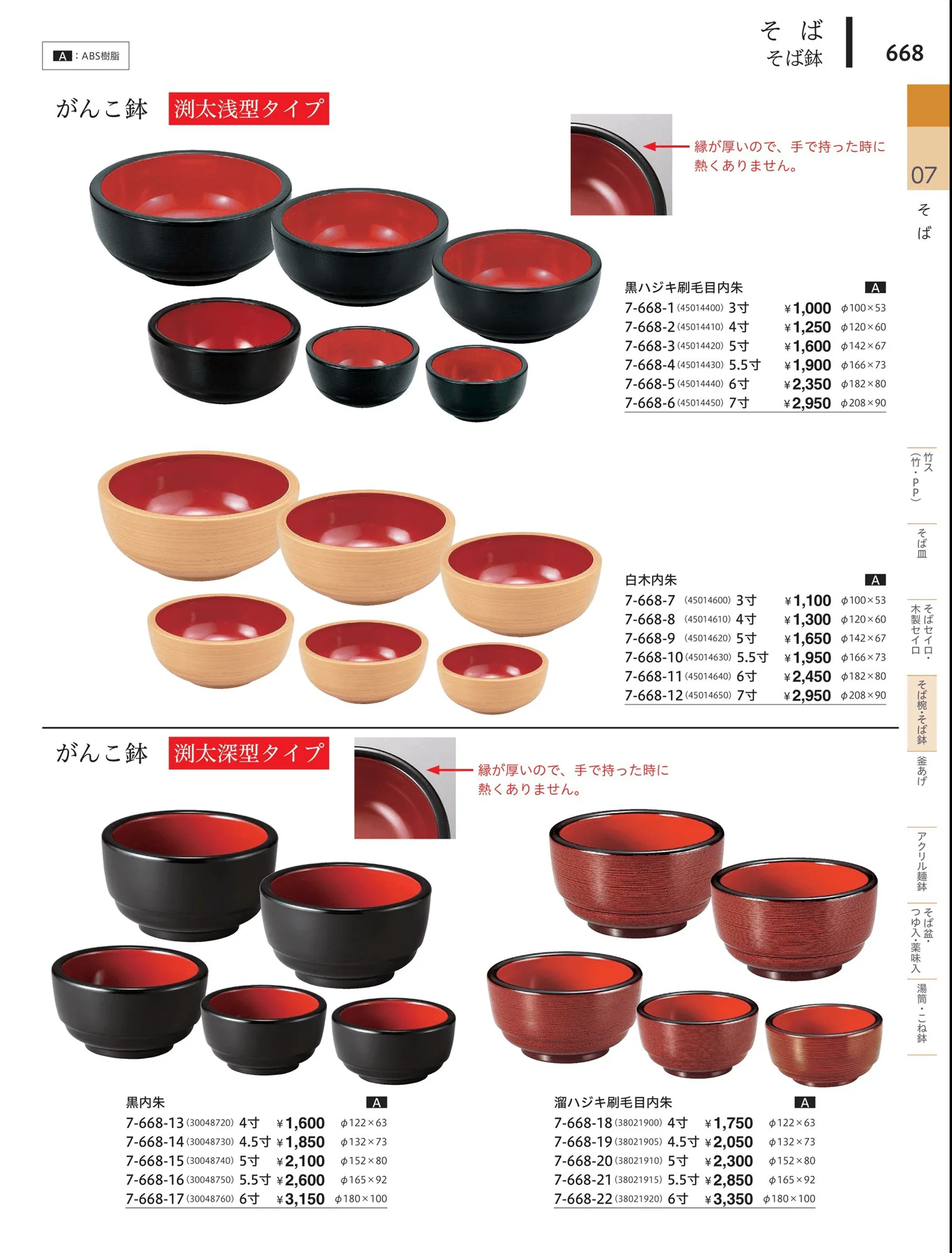 やすらぎvol.34・ページ番号668・タイプ・ラーメン鉢・冷麺鉢
