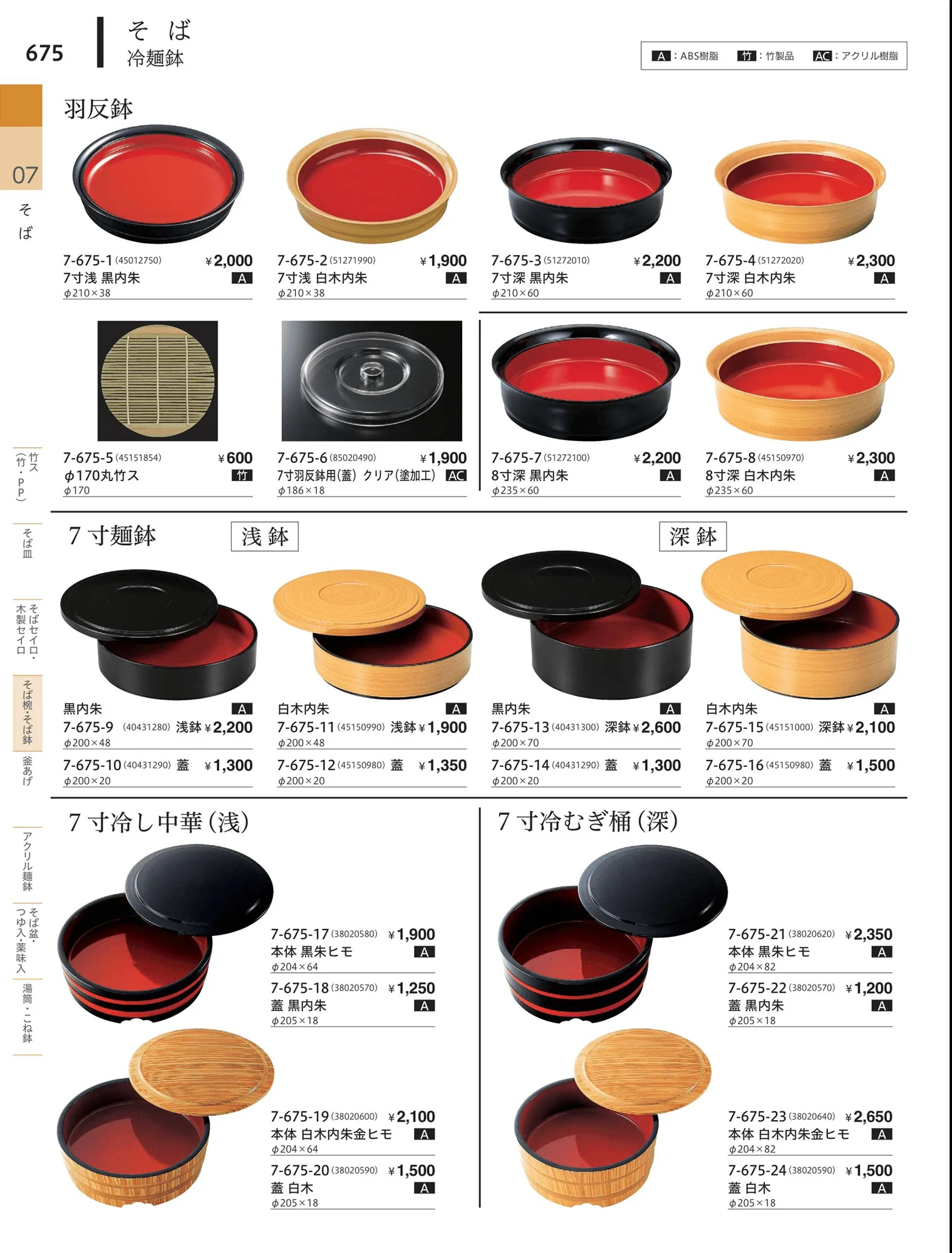やすらぎvol.34・ページ番号675・タイプ・ラーメン鉢・冷麺鉢