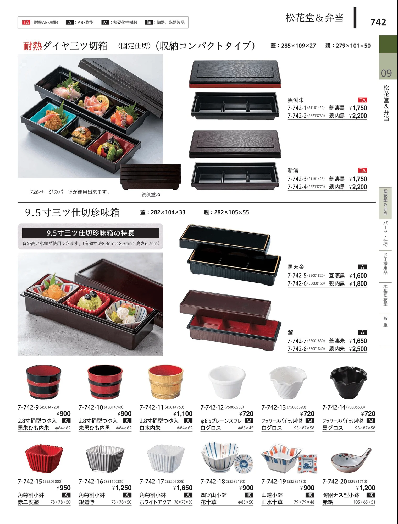 やすらぎvol.34・ページ番号742・松花堂・弁当・キッズ用品