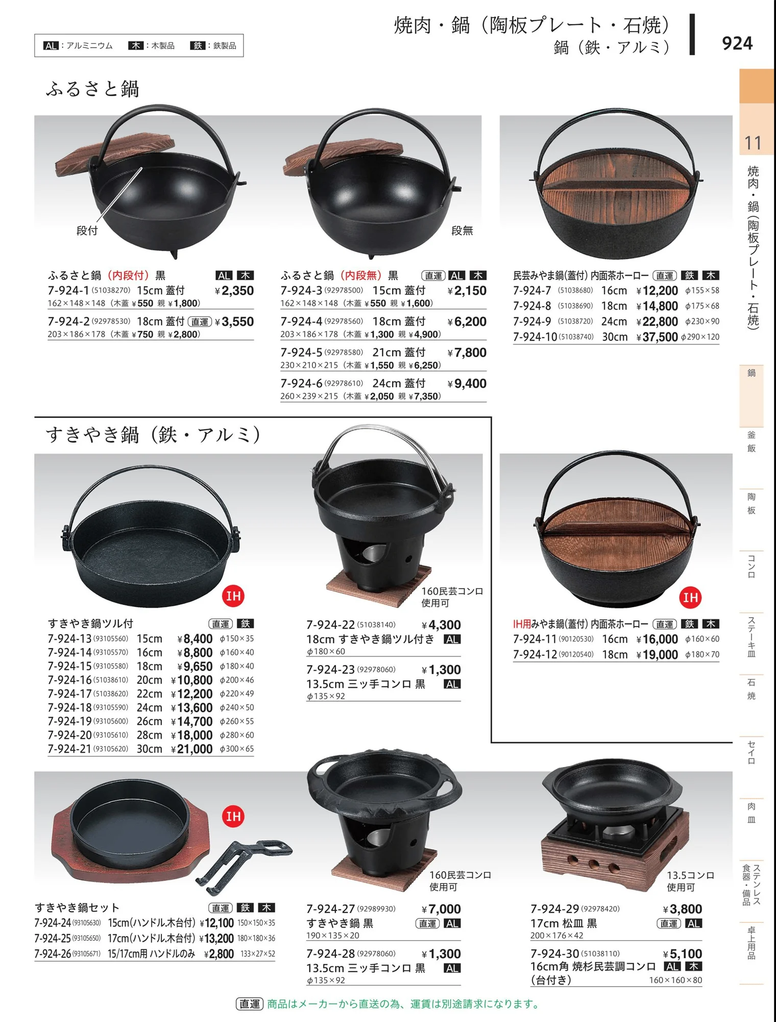 やすらぎvol.34・ページ番号924・鉄鍋