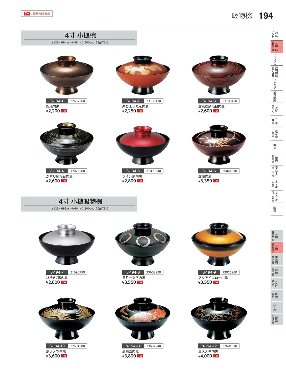 やすらぎvol.35・ページ番号194・お椀（蓋あり）