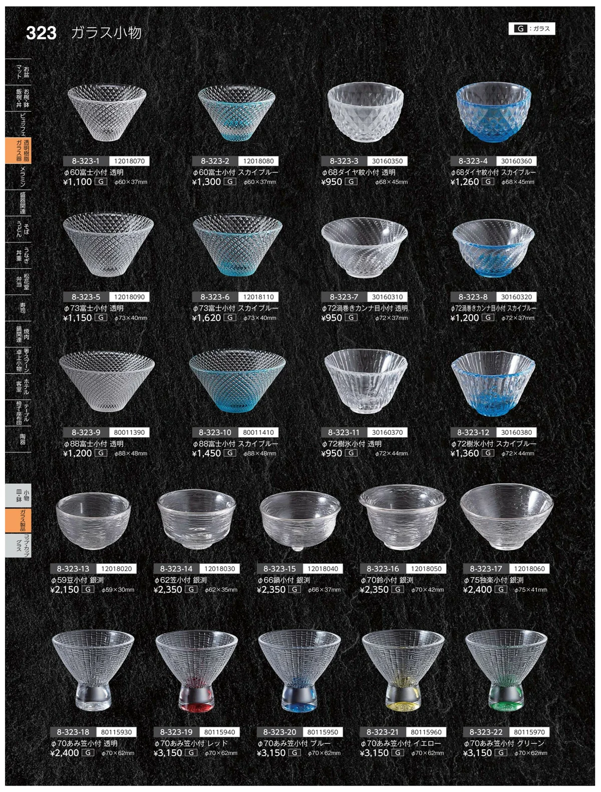 やすらぎvol.35・ページ番号323・ガラス製品