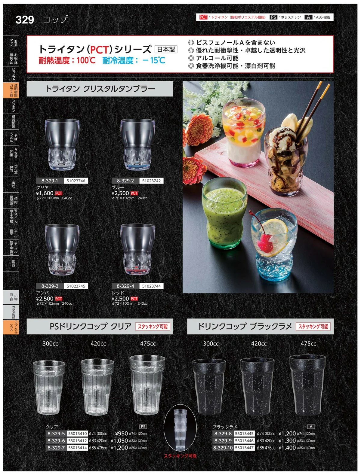やすらぎvol.35・ページ番号329・コンプ・カップ・グラス