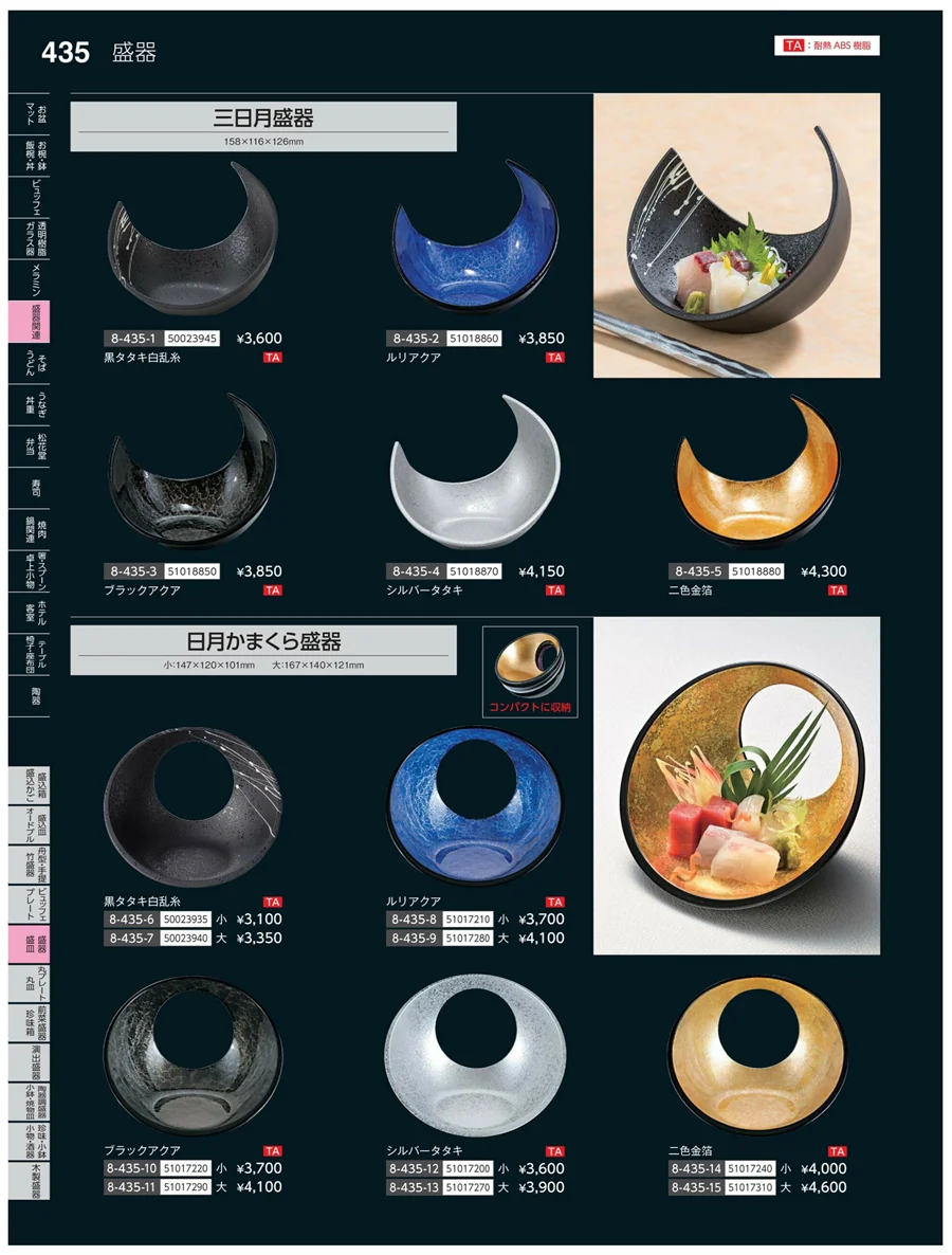 盛器・籠皿 ページ435