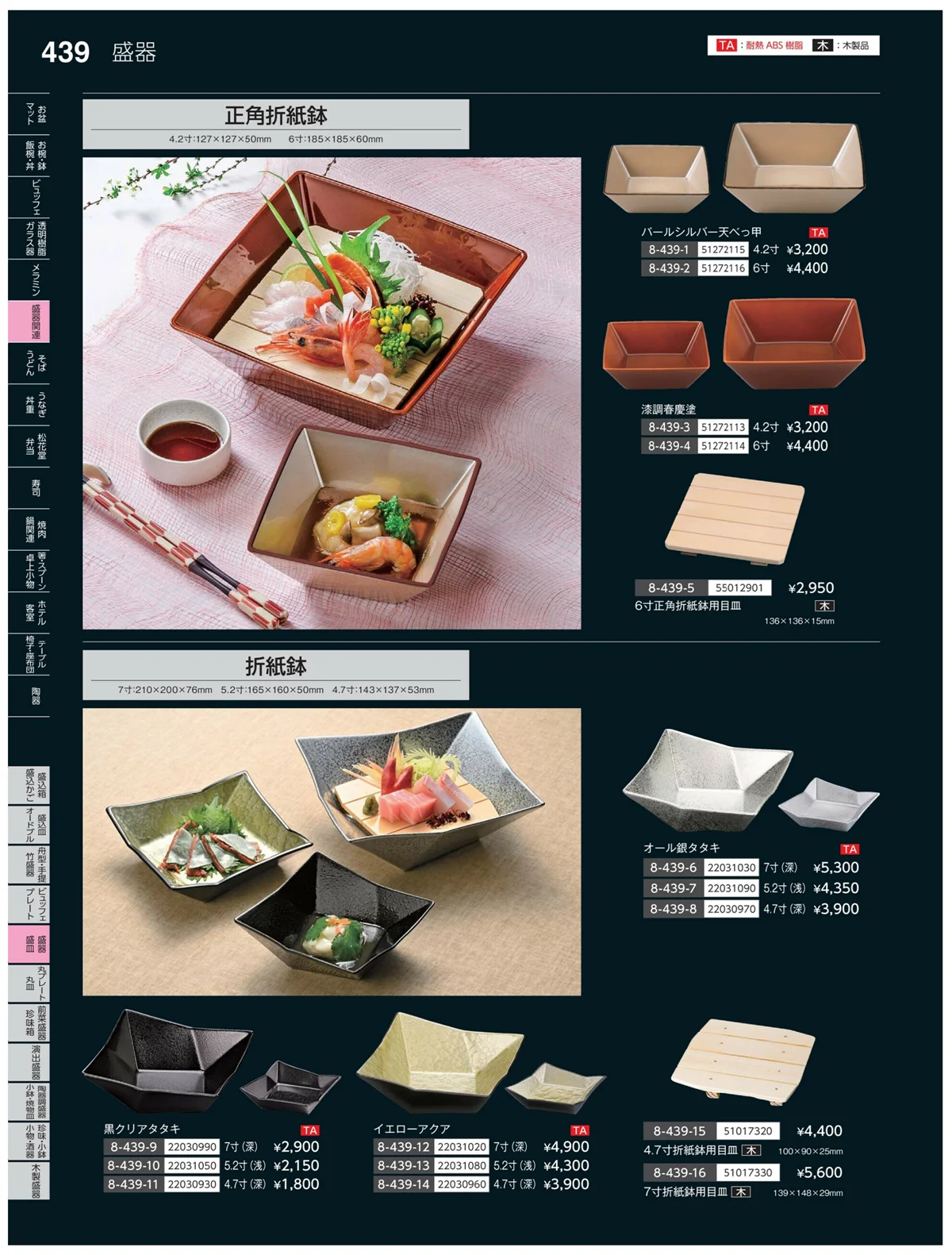 やすらぎvol.35・ページ番号439・盛器・籠皿