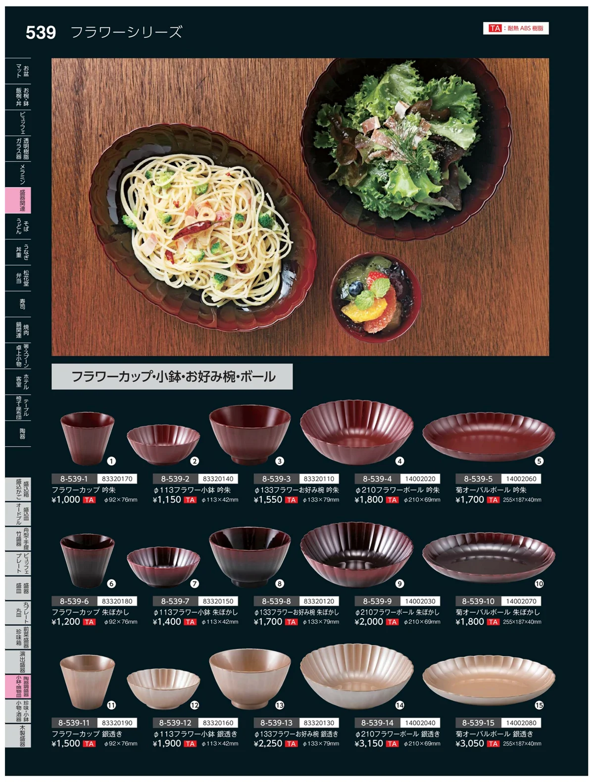 やすらぎvol.35・ページ番号539・陶珍盛器・小鉢・焼物皿
