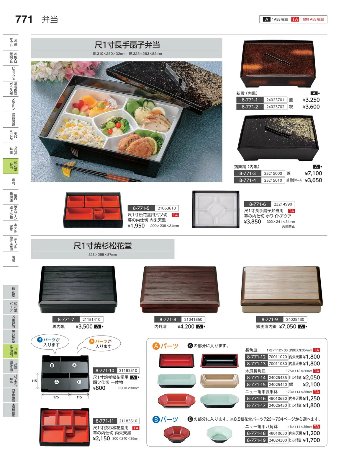 やすらぎvol.35・ページ番号771・弁当（仕切り）