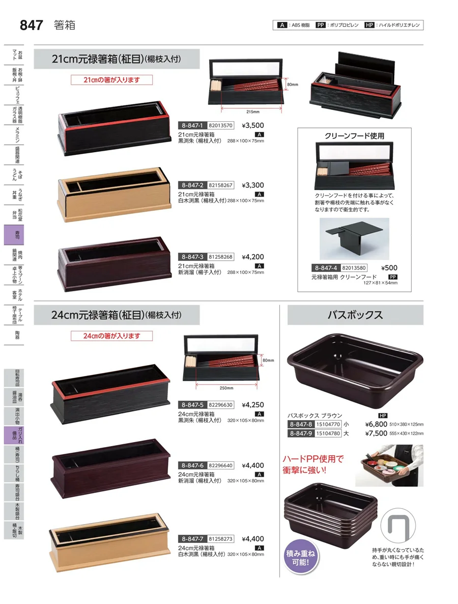 クリス八角・桶品 ページ847