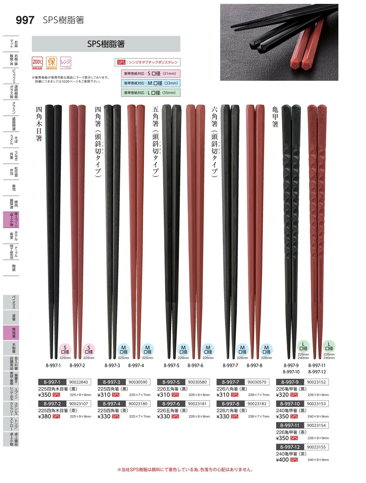 やすらぎvol.35・ページ番号997・菜箸