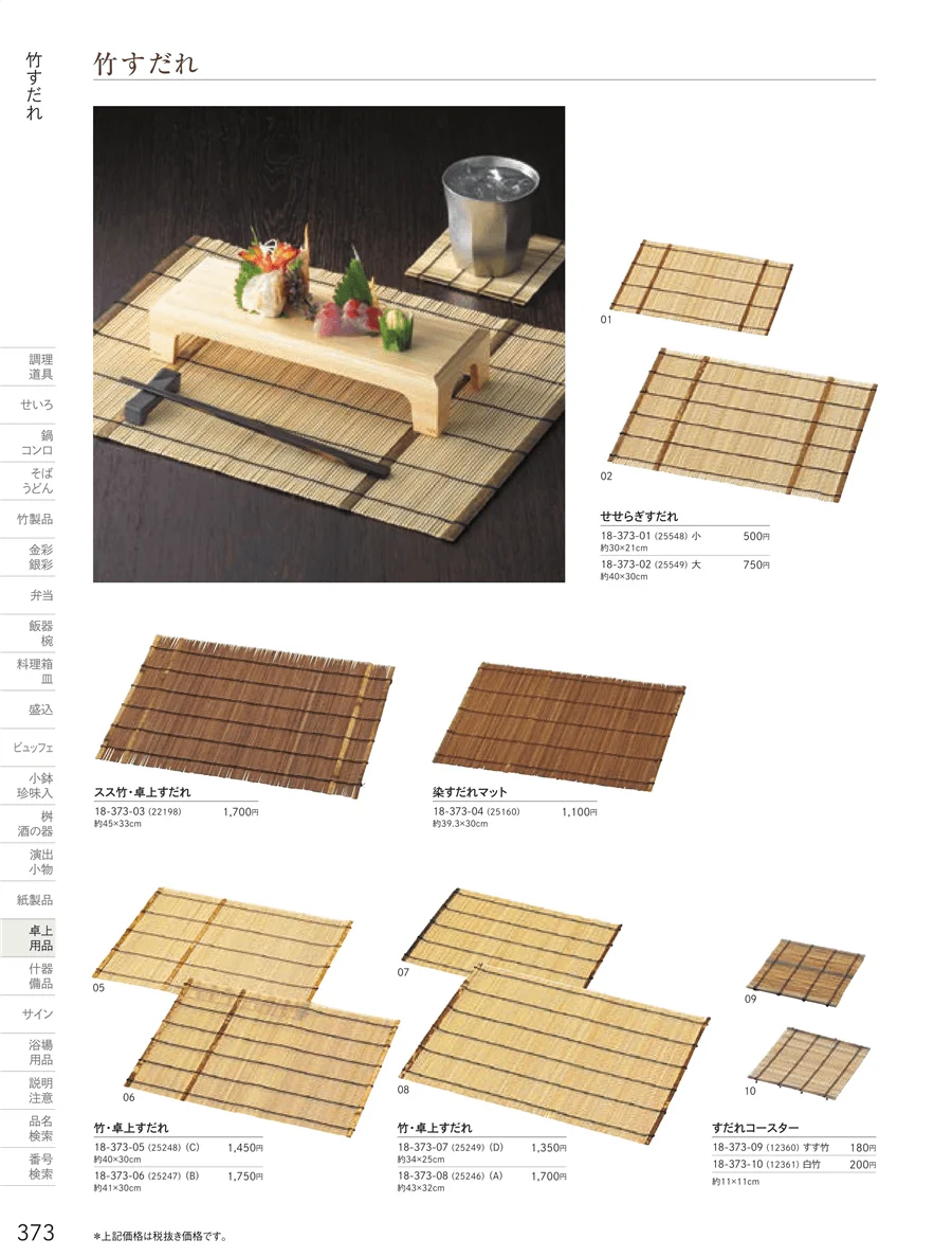 卓上用品 ページ373