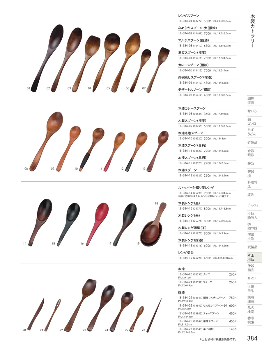 卓上用品 ページ384