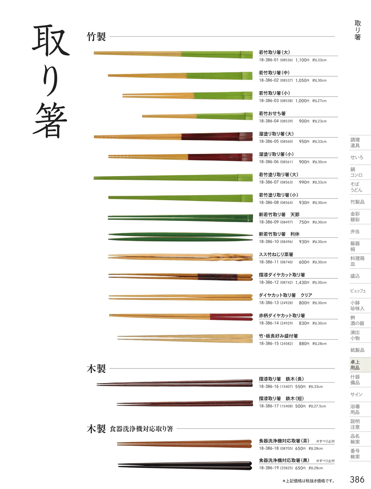 用美vol.18・ページ番号386・箸
