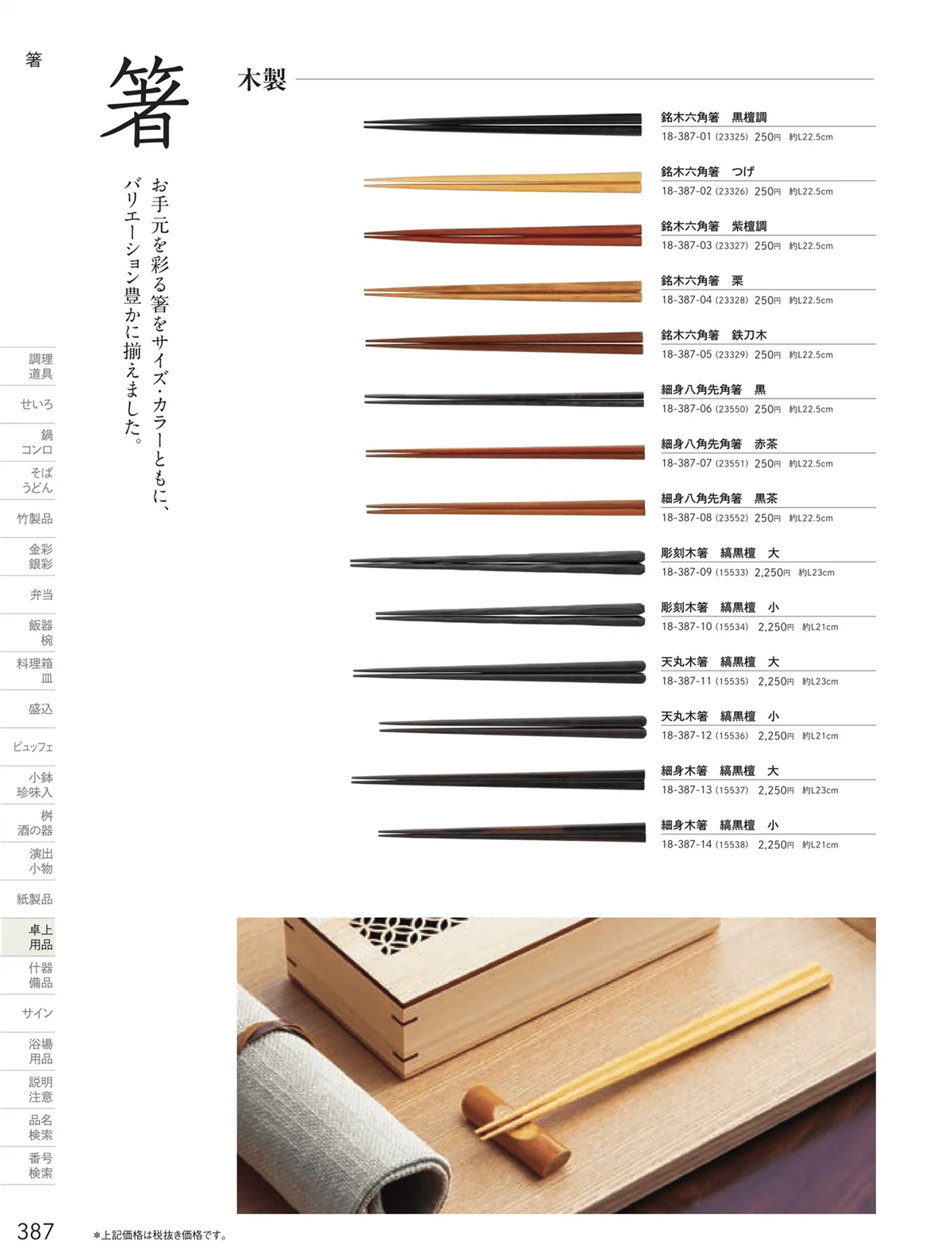 用美vol.18・ページ番号387・箸